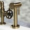 Kingston Brass KS2333RKX Bridge Kitchen Faucet with Brass Sprayer, Antique Brass KS2333RKX - alternate 5
